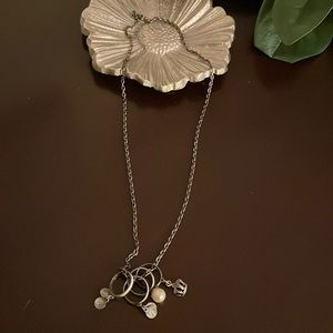 Multi ring drop necklace